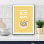 Bunch Of Fruit Loops Kitchen Print, thumbnail 3 of 3