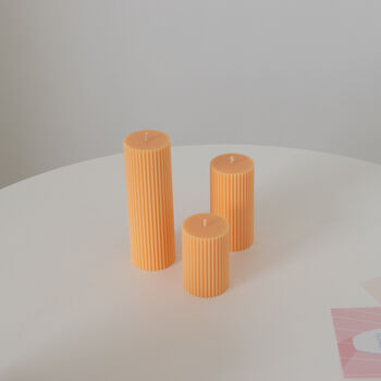Pastel Ribbed Candle, 5 of 6