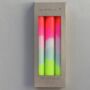 Neon Dip Dyed Dining Candles, thumbnail 10 of 12