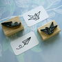 Paper Plane And Origami Crane Rubber Stamps, thumbnail 1 of 2