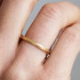Fairtrade 18ct Gold Wheat Engraved Ring 2mm, thumbnail 1 of 5