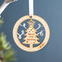 Personalised 1st Christmas Tree Hanging Decoration, thumbnail 3 of 5