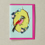 Embroidered Bird Greeting Card, thumbnail 7 of 8