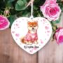 Personalised Pet Akita Dog Love Decoration, thumbnail 1 of 2