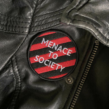 'Menace To Society' Iron On Patch, 5 of 5