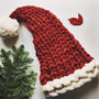 Jumbo Knitted Santa Hat, thumbnail 4 of 11