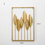 Exclusive Gold Leaf Wall Art Home Decor, thumbnail 9 of 12