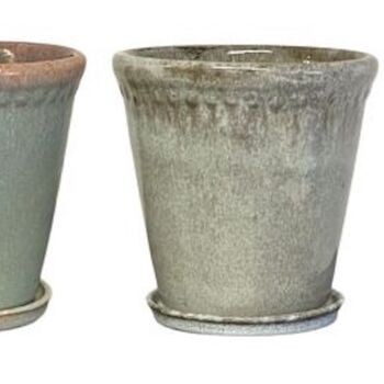 Lace Plant Pot And Saucer, 4 of 5