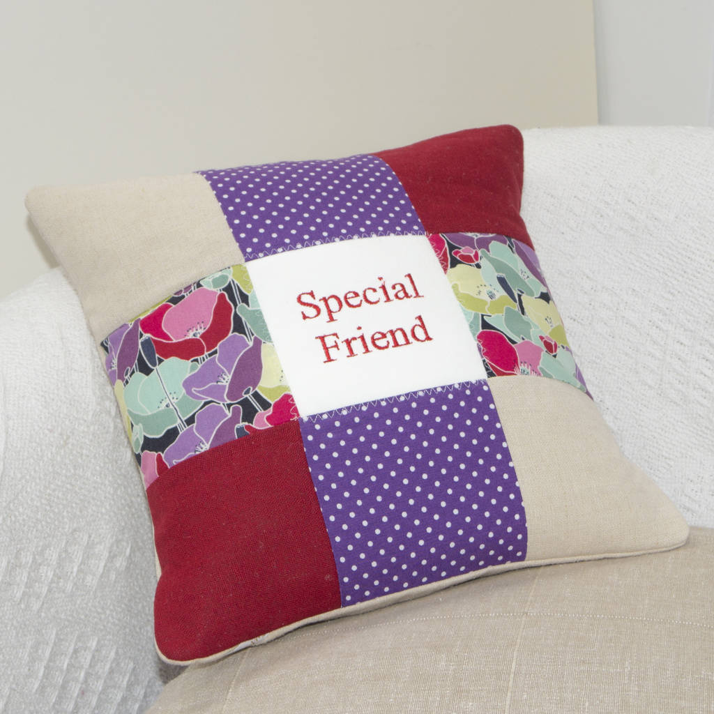 Special Friend Cushion By Tuppenny House Designs