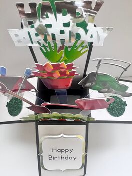 Gardening Themed 3D Birthday Card, 5 of 9