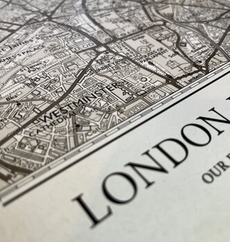 Any UK Address Vintage Style Personalised Map Print, 8 of 8