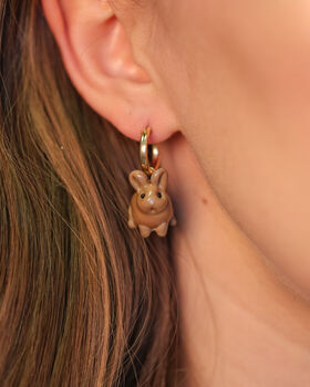 Garden Bunny Earrings, 2 of 3