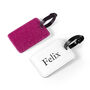 Personalised Pink Glitter School Bag Tag, thumbnail 1 of 2