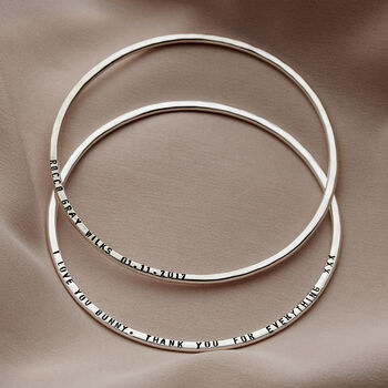 Personalised Message Bangle, 3 of 12