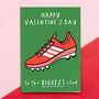 'Biggest Stud' Football Valentine’s Day Card, thumbnail 1 of 3
