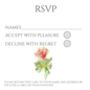 Pack 12 Carthamus Original Personalised RSVP Wedding Stationery, thumbnail 2 of 6