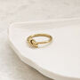 Single Knot Ring Gold, thumbnail 8 of 9