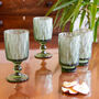 Luxury Forest Green Glassware Collection, thumbnail 1 of 6