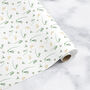 Snowdrop Wrapping Paper, Watercolour Floral Design, thumbnail 2 of 3