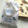 Personalised Cotton Bag Filled With Wild Bird Seed, thumbnail 1 of 3
