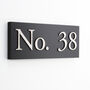 Personalised House Sign With Wood Effect Lettering, thumbnail 5 of 12