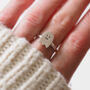 Ghost Ring In Silver And Black Diamonds, thumbnail 10 of 11