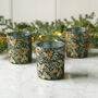Green And Gold Holly Christmas Tealight Holder, thumbnail 1 of 2