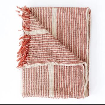 Striped Organic Cotton Peshtemal Towel, 3 of 10
