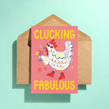 Clucking Fabulous Greeting Card, 3 of 3
