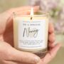 Nan Gift Special Nanny Personalised Scented Candle, thumbnail 1 of 7