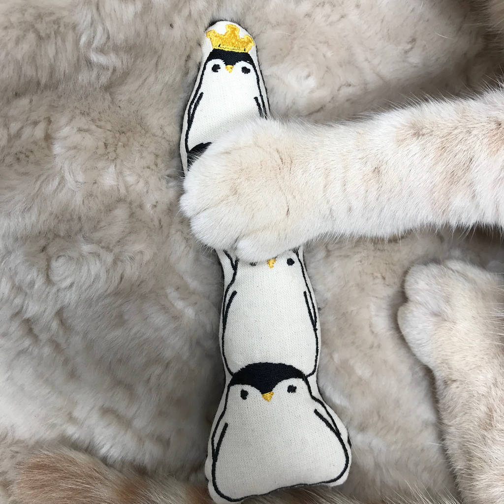  Catnip  Penguin Kicker Cat  Toy  By Freak Meo Wt 