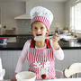 Personalised Reindeer Apron And Chef Hat Set, thumbnail 2 of 6