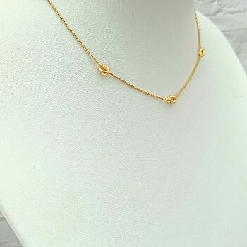 Alaide Gold Plated Necklace, 2 of 3