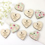 Personalised Floral Wedding Favour Hearts, thumbnail 1 of 4