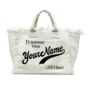 Personalised Jade Solid Colour Straw Fringe Tote Hand Bag Beach Bag, thumbnail 11 of 12