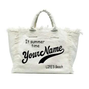 Personalised Jade Solid Colour Straw Fringe Tote Hand Bag Beach Bag, 11 of 12