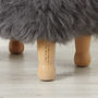 Personalised Baa Stool With Sheepskin Colour Options, thumbnail 5 of 11