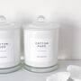Luxury White Glass Bathroom Jar With Airtight Lid, thumbnail 11 of 11