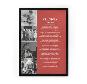 Personalised Wedding Photos And Text Art Print, 12 of 12