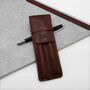 Personalised Leather Single Or Double Pen Holder, thumbnail 3 of 9