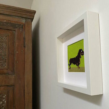 Daschund Sausage Dog Framed Knitted Art, 4 of 9