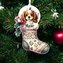Personalised Cavalier King Charles Stocking Bauble, thumbnail 1 of 2