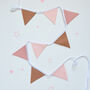 Pink Felt Bunting Girls Nursery Decor, thumbnail 5 of 6