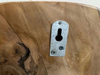 50cm Handcrafted Teak Root Tree Slice Mirror, 8 of 9