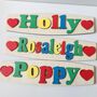 Personalised Name Puzzle With Hearts, thumbnail 2 of 6