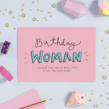 Birthday Woman Funny Birthday Card, 3 of 3