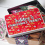 Personalised Christmas Sweet Treats Tin, thumbnail 1 of 2