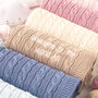 Personalised Luxury Baby Blanket – New Baby Gift Keepsake, thumbnail 1 of 12