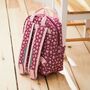 Personalised Berry Ditsy Print Mini Backpack With Grab Handle, thumbnail 3 of 5