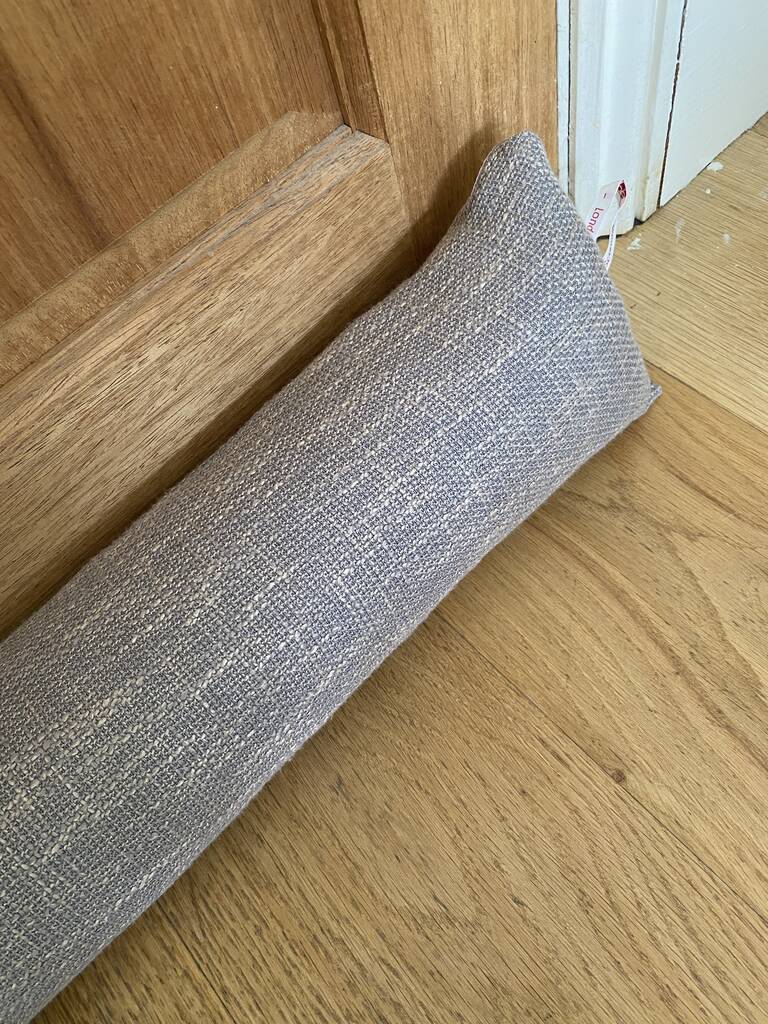 Grey Draft Excluder With Heavy Filling, Draught Stopper By SCANDALO AL SOLE